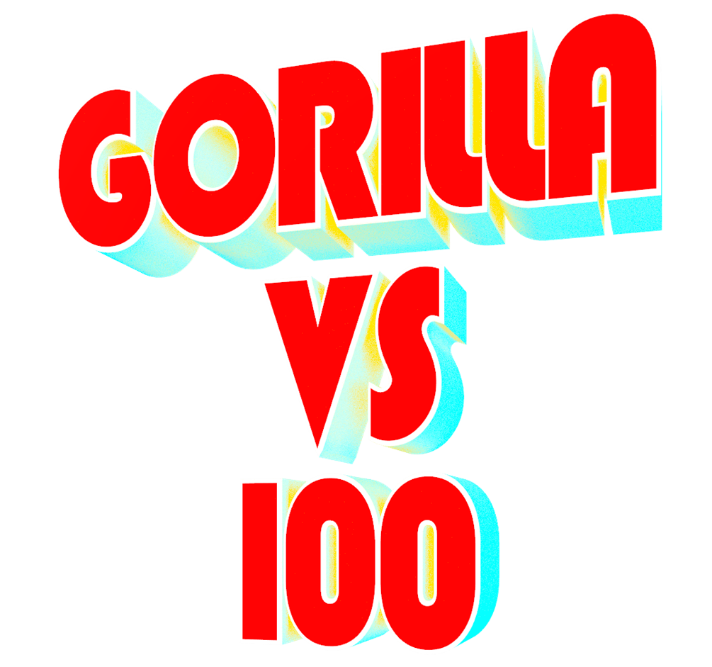 Gorilla vs 100